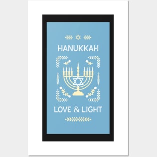 Happy Hanukkah Prints, Stickers & Magnets 3 Posters and Art